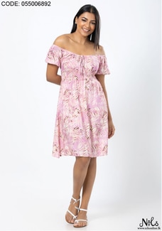 JOSIE PUFF SLEEVE PINK DRESS Buy NILS Online for specialGifts